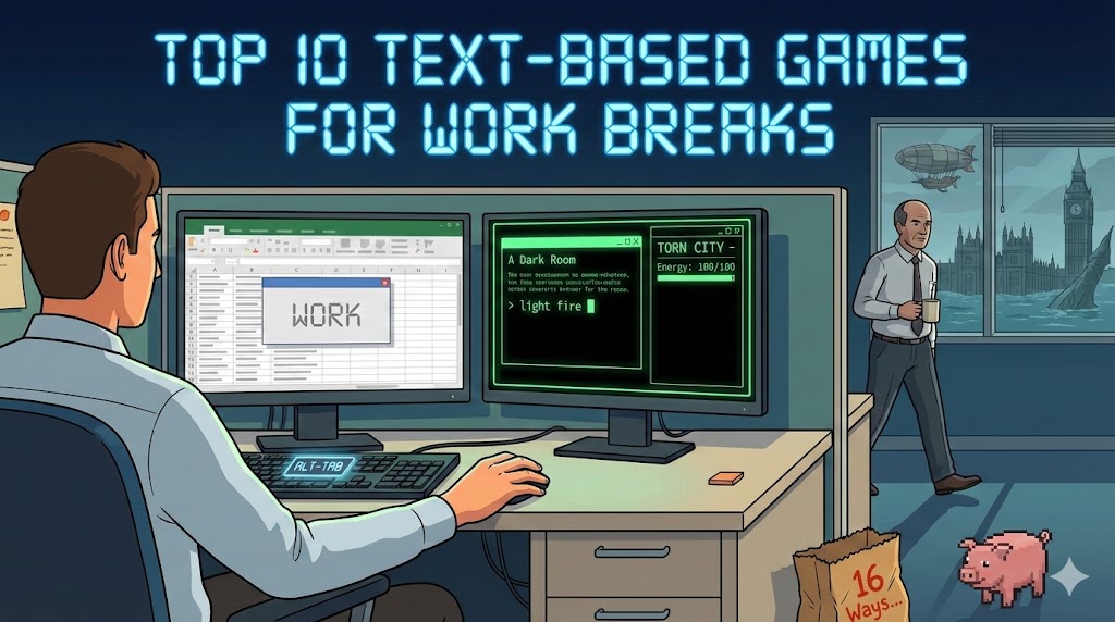 Top 10 Text-Based Games to Play During Your Work Break